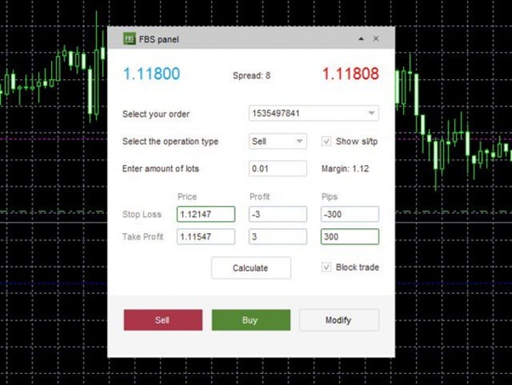 MetaTrader 4 - FBS Broker