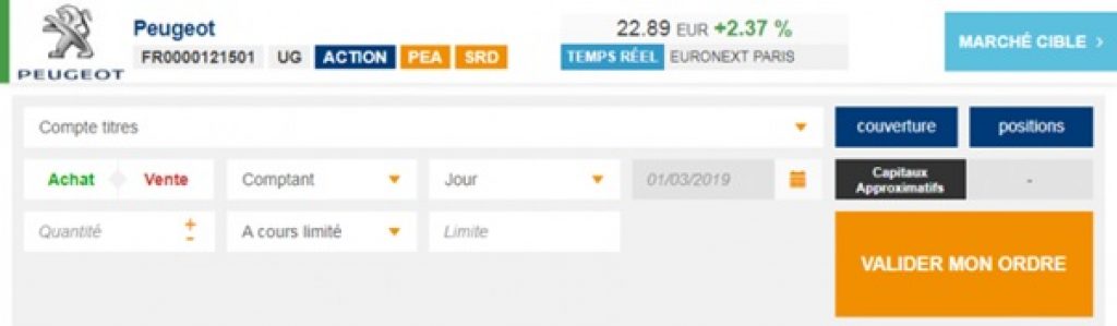 Plateforme de Bourse Direct