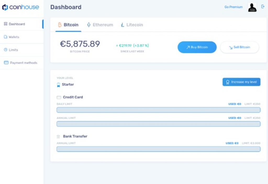 Plateforme de Trading coinhouse