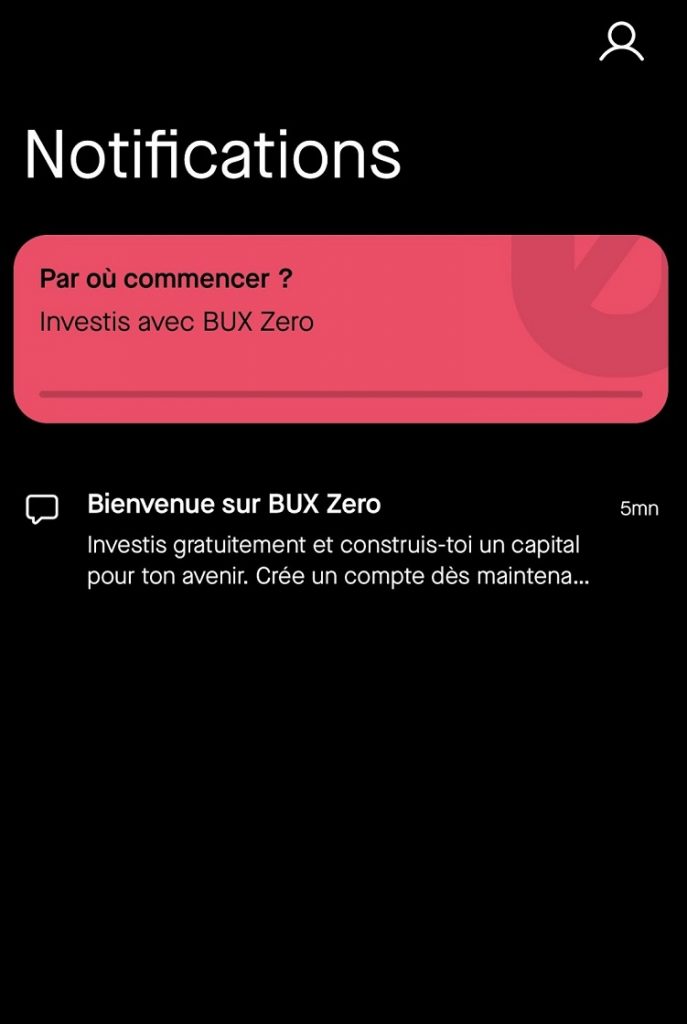 BUX Zero - Notification