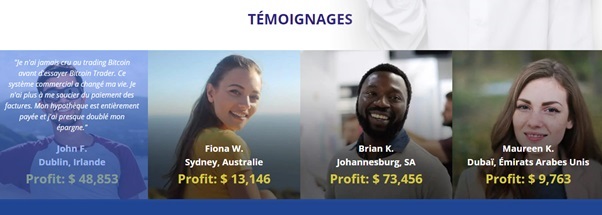 Bitcoin Trader - Temoignages