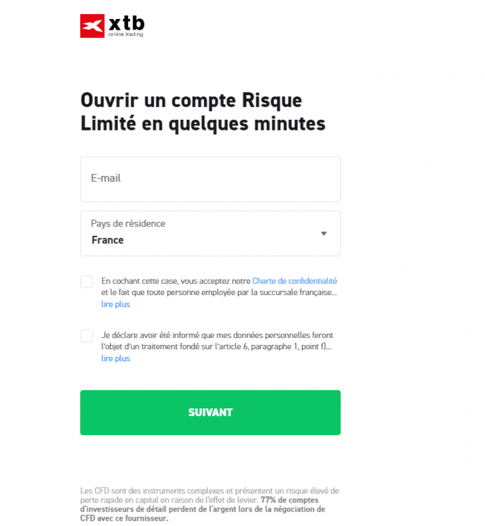 XTB - Comment ouvrir un compte