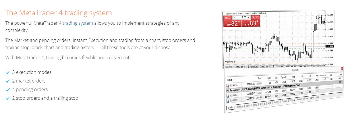 Metatrader 4 Types d’ordres