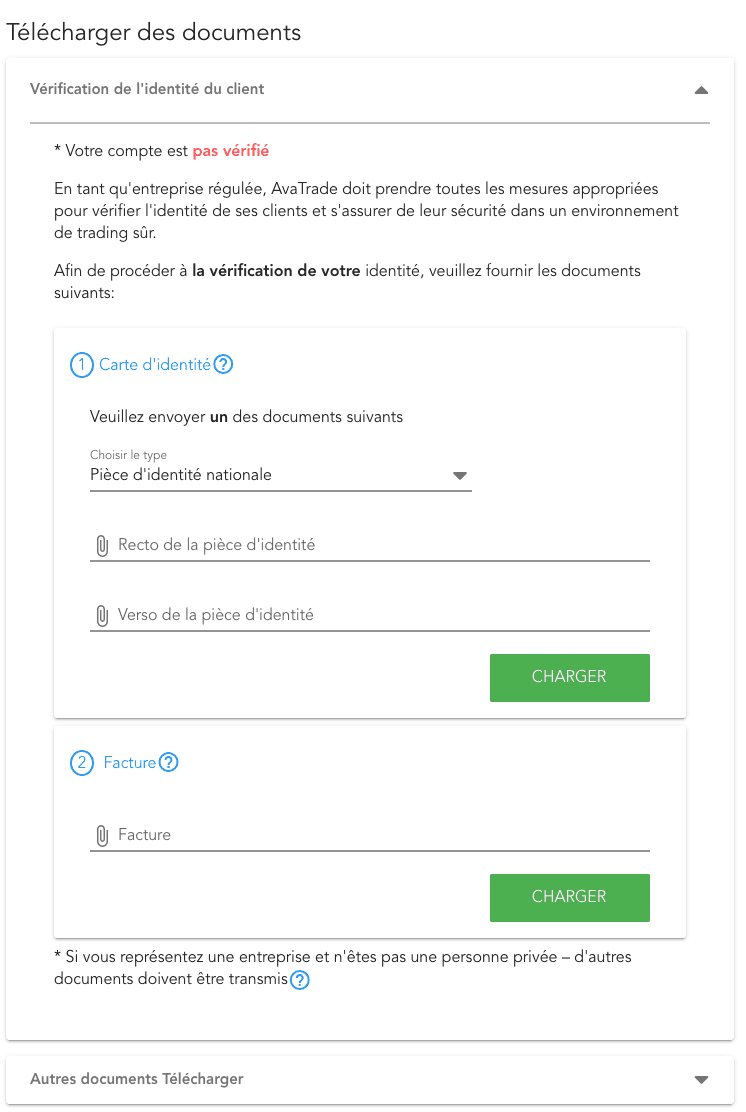 AvaTrade Telecharger des documents