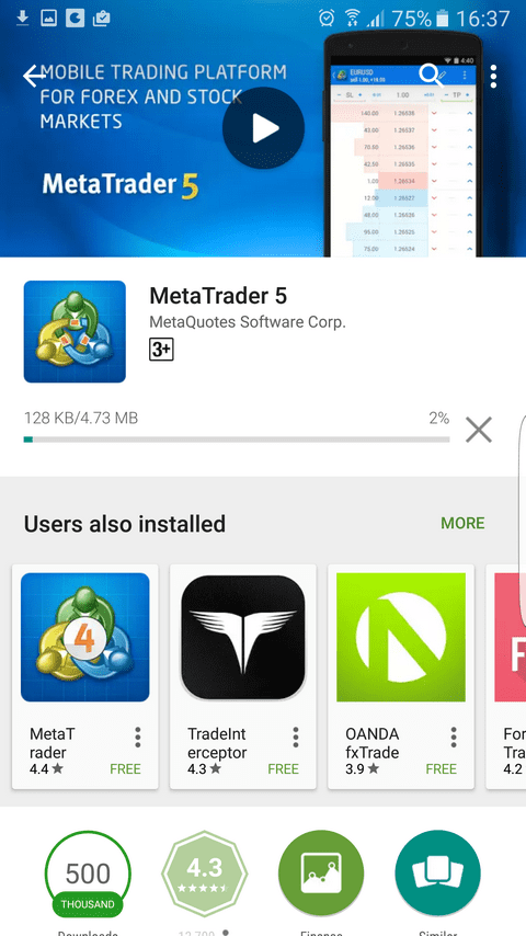 Metatrader 5 Sur Android L'Installation