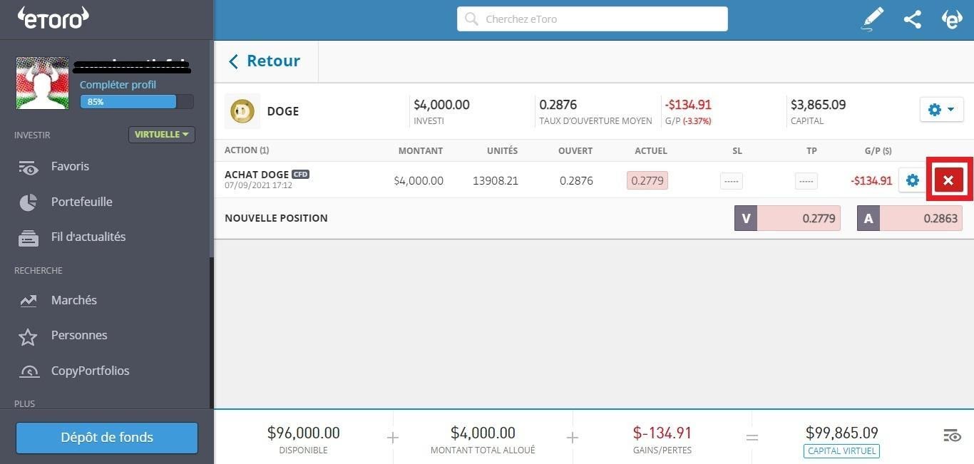 Dogecoin Investissement DOGE sur eToro