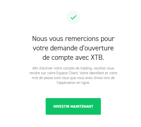 Ethereum Confirmation de compte sur XTB