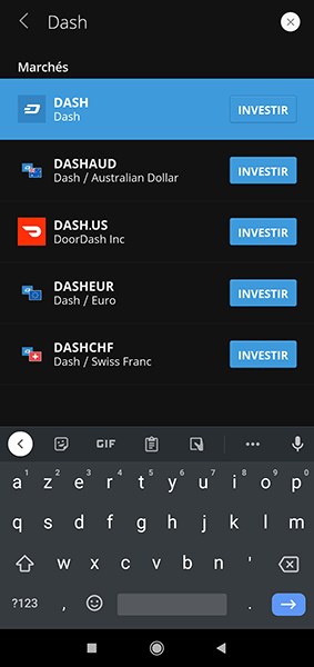 Acheter Dash Rechercher Dash sur mobile sur eToro